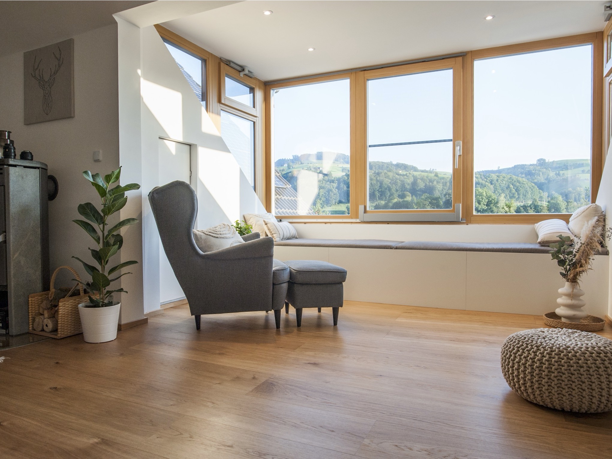 Landhausdielen in heller Eichenoptik