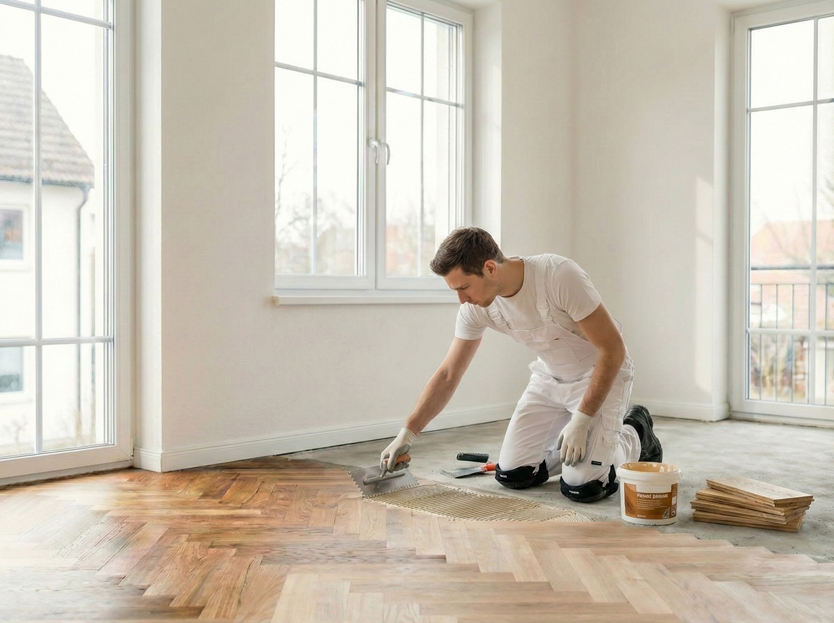 Verlegung hochwertiger Bodenbeläge