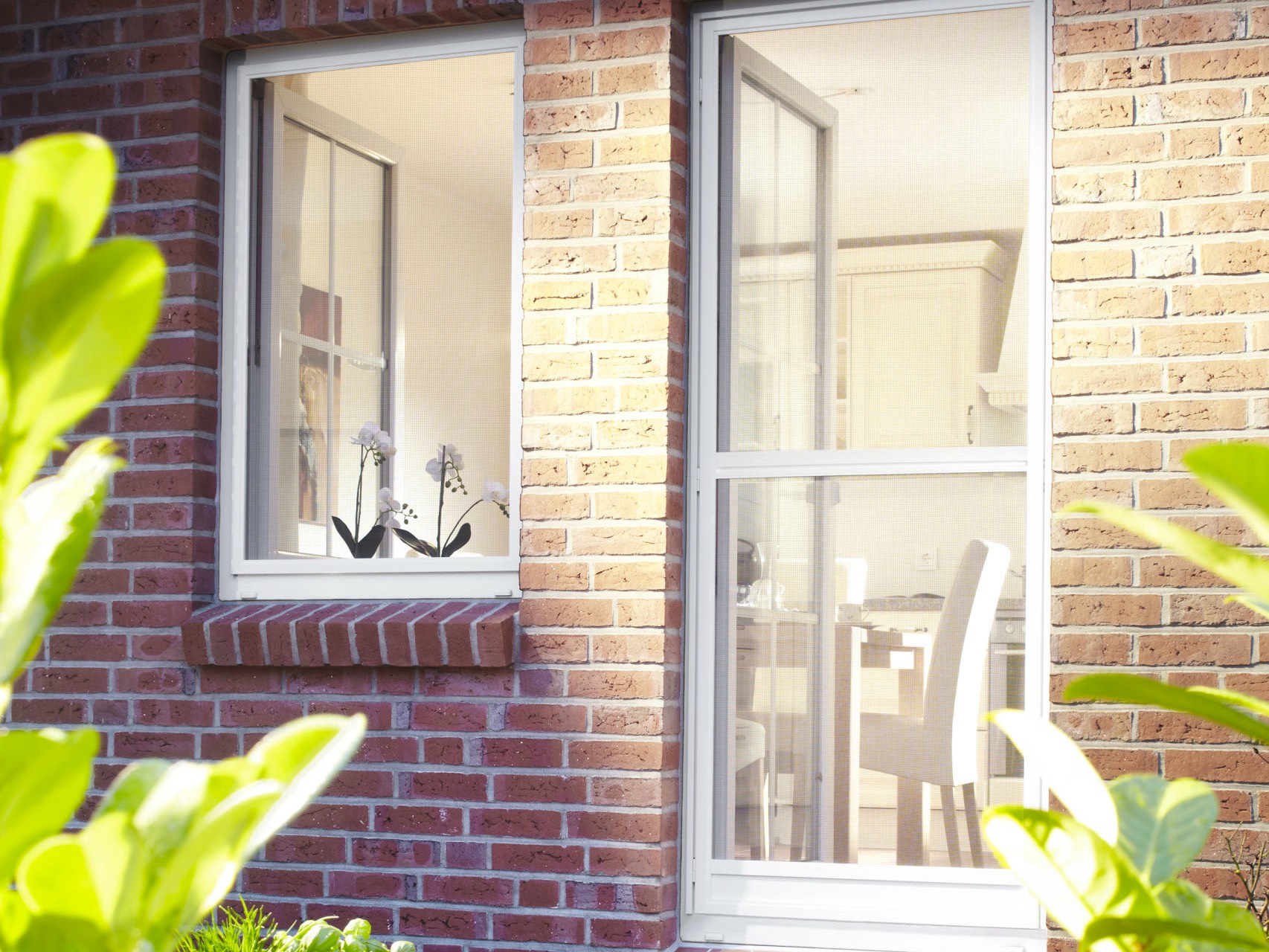 Insektenschutzmaßrahmen an Fenster