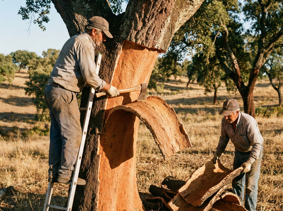 Korkernte in Portugal