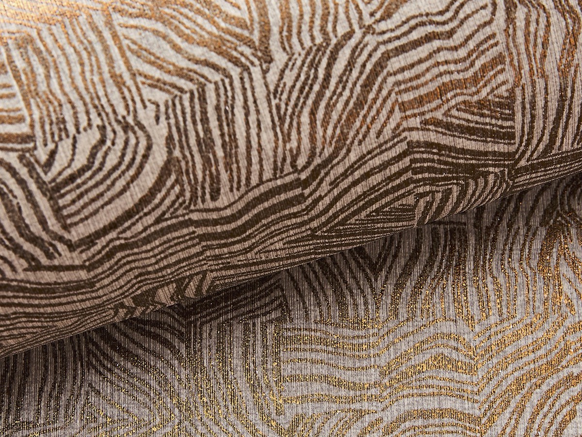 Metallic-Tapete mit Aluminium-Finish