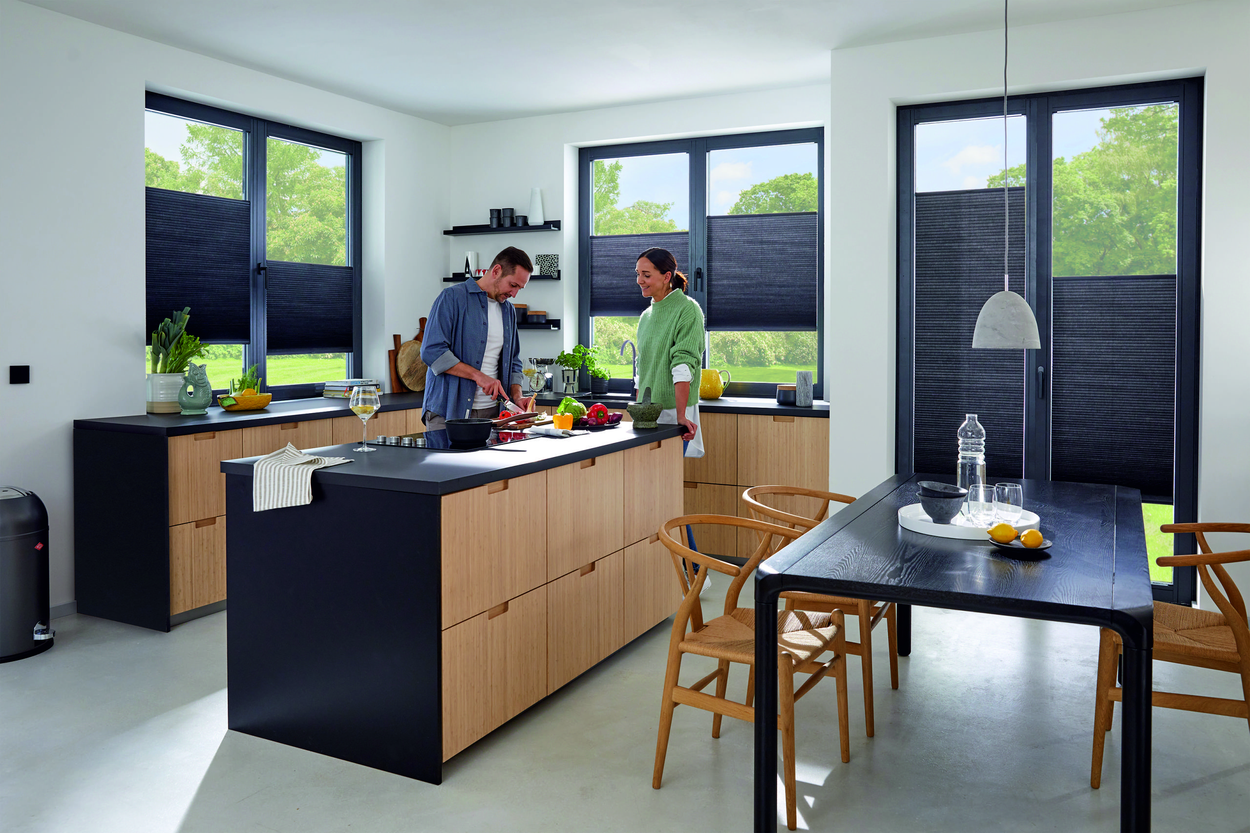 Wabenplissee zur Wärmedämmung