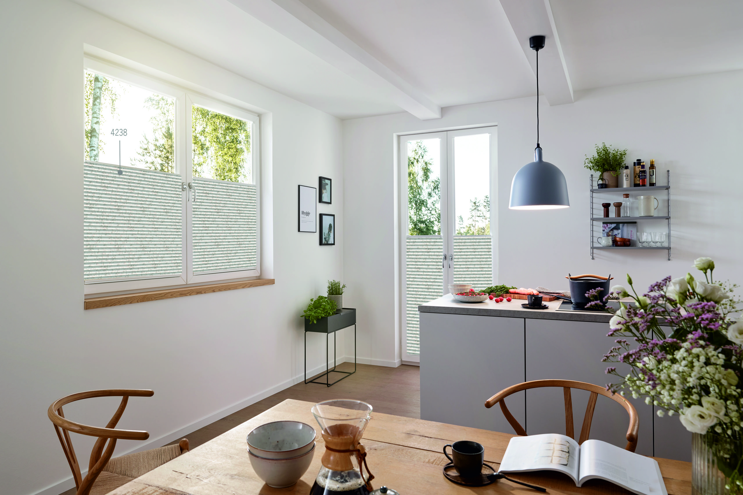 Wabenplissee zur Wärmedämmung