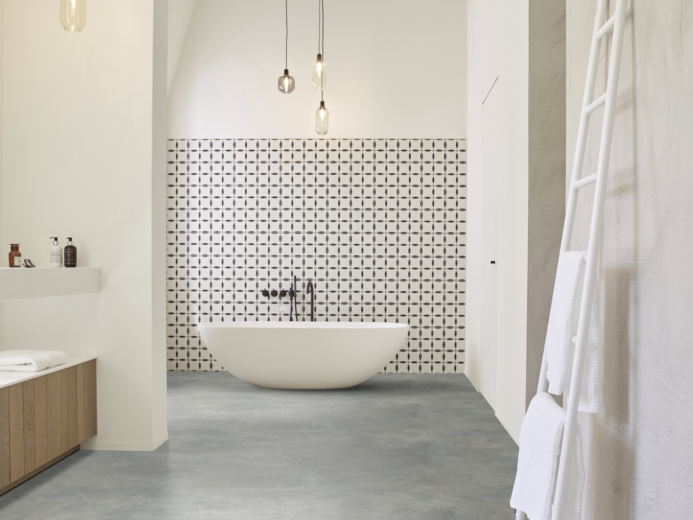 Elastischer Bodenbelag für Küche und Flur