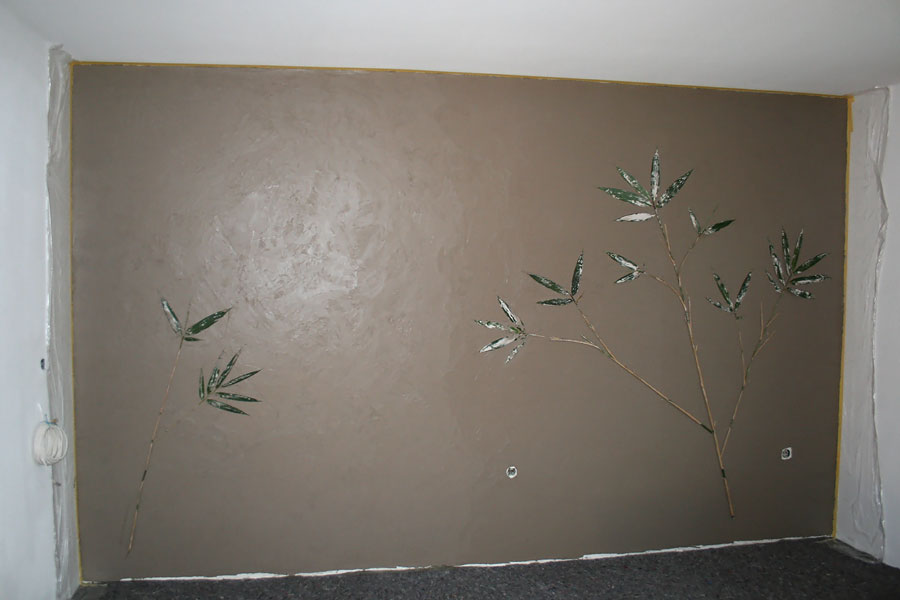 Vorher-Nachher Vergleich der Wandgestaltung im Esszimmer